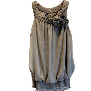 Maurices Gray‎ Metallic Sleeveless Top M